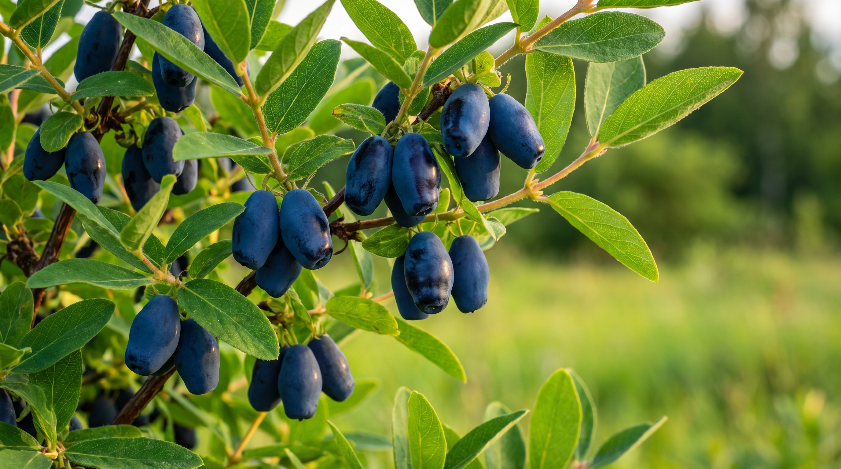 Sausserdžu ogas uz krūma