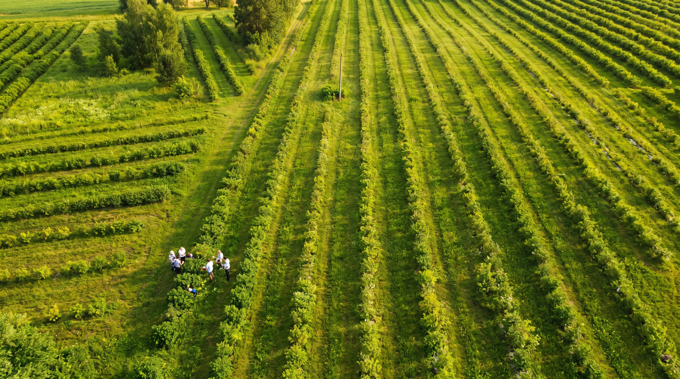 Sausserdžu ogu lauki no gaisa
